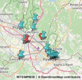 Mappa Strada senza sfondo, 50019 Sesto Fiorentino FI, Italia (7.505)