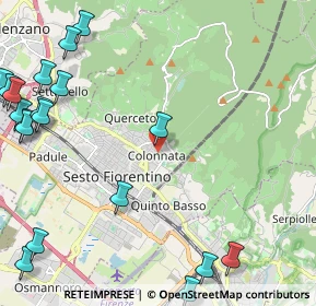 Mappa Strada senza sfondo, 50019 Sesto Fiorentino FI, Italia (3.37789)