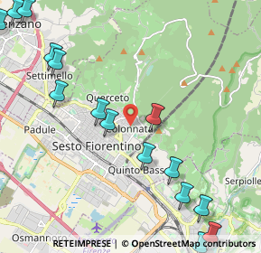 Mappa Strada senza sfondo, 50019 Sesto Fiorentino FI, Italia (2.94667)