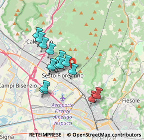 Mappa Strada senza sfondo, 50019 Sesto Fiorentino FI, Italia (3.09)