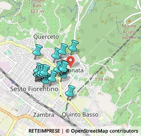 Mappa Strada senza sfondo, 50019 Sesto Fiorentino FI, Italia (0.7415)