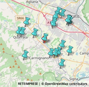 Mappa Via N. Copernico, 59011 Seano PO, Italia (4.002)