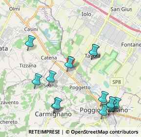 Mappa Via N. Copernico, 59011 Seano PO, Italia (2.45)
