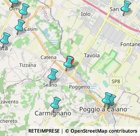 Mappa Via N. Copernico, 59011 Seano PO, Italia (3.25818)