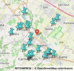 Mappa Via N. Copernico, 59011 Seano PO, Italia (2.262)