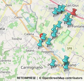 Mappa Via N. Copernico, 59011 Seano PO, Italia (2.25737)