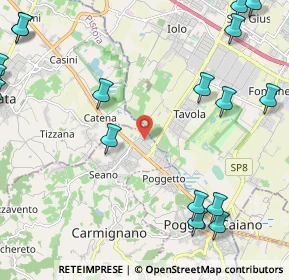 Mappa Via N. Copernico, 59011 Seano PO, Italia (3.49)