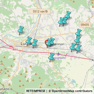 Mappa Via del Marginone, 55012 Capannori LU, Italia (4.05615)