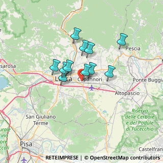 Mappa Pieve San Paolo, 55012 Capannori LU, Italia (5.10182)