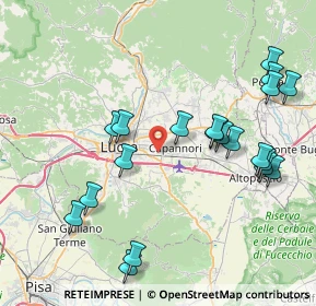 Mappa Pieve San Paolo, 55012 Capannori LU, Italia (9.065)