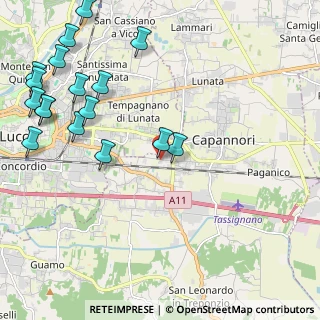 Mappa Via del Marginone, 55012 Capannori LU, Italia (2.89)