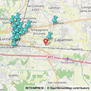Mappa Via del Marginone, 55012 Capannori LU, Italia (2.87882)