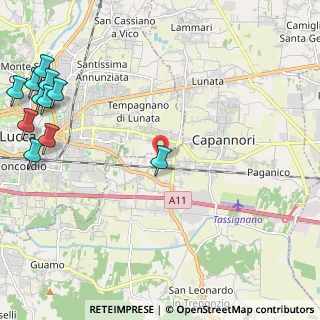 Mappa Via del Marginone, 55012 Capannori LU, Italia (3.4)