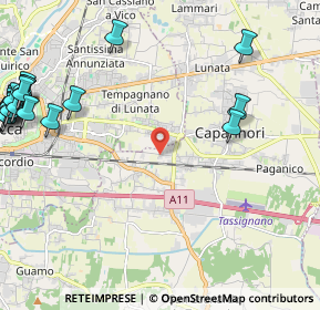 Mappa Pieve San Paolo, 55012 Capannori LU, Italia (3.406)