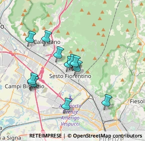 Mappa Sesto Fiorentino, 50019 Sesto Fiorentino FI, Italia (3.265)