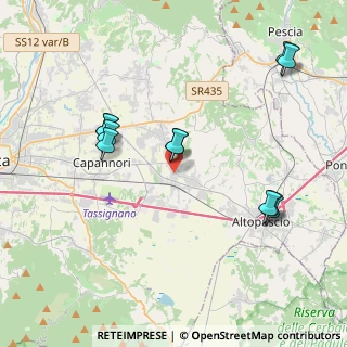 Mappa Via F. Carrara, 55016 Porcari LU, Italia (4.27636)