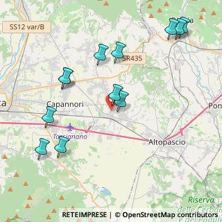 Mappa Via F. Carrara, 55016 Porcari LU, Italia (4.795)