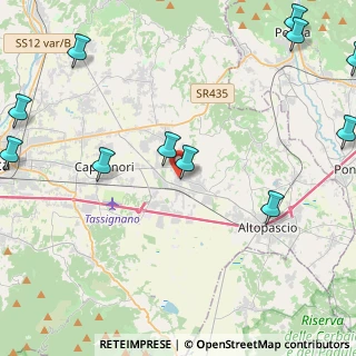 Mappa Via F. Carrara, 55016 Porcari LU, Italia (6.35818)