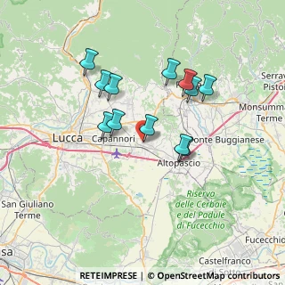 Mappa Via F. Carrara, 55016 Porcari LU, Italia (6.3175)
