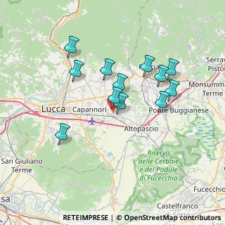 Mappa Via F. Carrara, 55016 Porcari LU, Italia (6.60167)