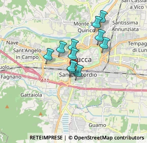 Mappa Traversa V Via Bandettini, 55100 Lucca LU, Italia (1.28636)
