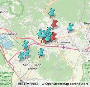 Mappa Traversa V Via Bandettini, 55100 Lucca LU, Italia (5.20077)