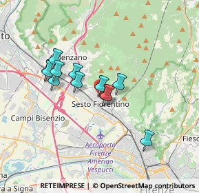 Mappa Via XI Febbraio, 50019 Sesto Fiorentino FI, Italia (2.86167)