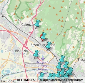 Mappa Via XI Febbraio, 50019 Sesto Fiorentino FI, Italia (6.5965)