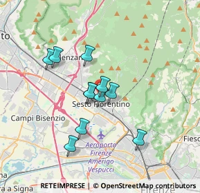 Mappa Via XI Febbraio, 50019 Sesto Fiorentino FI, Italia (2.81364)