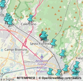Mappa Via XI Febbraio, 50019 Sesto Fiorentino FI, Italia (6.443)