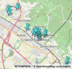 Mappa Via XI Febbraio, 50019 Sesto Fiorentino FI, Italia (1.86857)