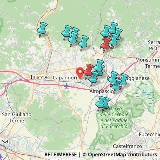 Mappa Via Mons Mario Antonio Marraccini, 55016 Porcari LU, Italia (7.72842)