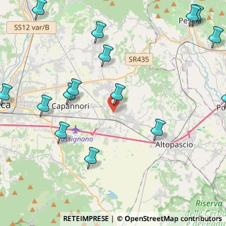 Mappa Via Mons Mario Antonio Marraccini, 55016 Porcari LU, Italia (6.014)