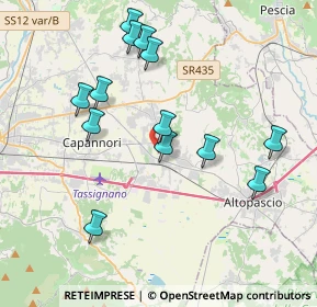 Mappa Via Mons Mario Antonio Marraccini, 55016 Porcari LU, Italia (3.98385)