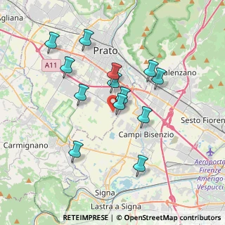 Mappa Via della Gora Bandita, 59100 Prato PO, Italia (3.42692)