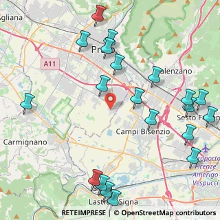 Mappa Via della Gora Bandita, 59100 Prato PO, Italia (5.593)