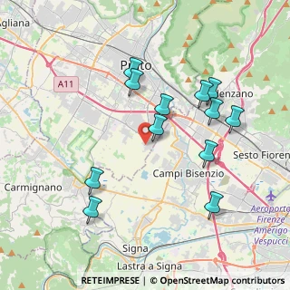 Mappa Via della Gora Bandita, 59100 Prato PO, Italia (3.9075)