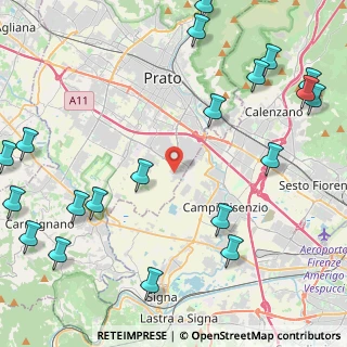 Mappa Via della Gora Bandita, 59100 Prato PO, Italia (6.3605)