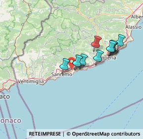 Mappa Via Vallao, 18038 Sanremo IM, Italia (11.69273)