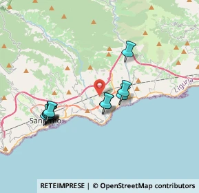 Mappa Via Vallao, 18038 Sanremo IM, Italia (3.65417)