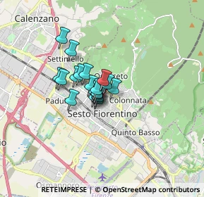 Mappa Piazza S. Francesco, 50019 Sesto Fiorentino FI, Italia (0.89789)