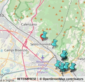 Mappa Piazza S. Francesco, 50019 Sesto Fiorentino FI, Italia (5.81688)