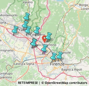 Mappa Piazza S. Francesco, 50019 Sesto Fiorentino FI, Italia (6.51727)