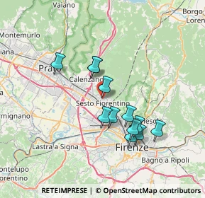 Mappa Piazza S. Francesco, 50019 Sesto Fiorentino FI, Italia (6.2125)