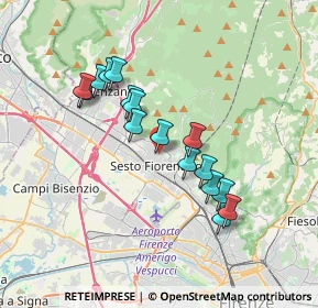 Mappa Via Giosuè Carducci, 50019 Sesto Fiorentino FI, Italia (3.21438)