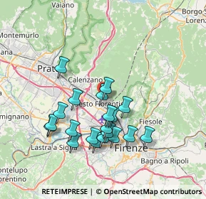 Mappa Via Giosuè Carducci, 50019 Sesto Fiorentino FI, Italia (6.8965)