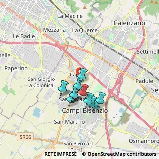 Mappa Via Alessandro Volta, 50013 Campi Bisenzio FI, Italia (1.39231)