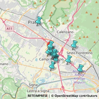 Mappa Via Alessandro Volta, 50013 Campi Bisenzio FI, Italia (2.8625)