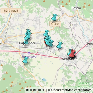 Mappa Via Francesco Carrara, 55016 Porcari LU, Italia (3.627)