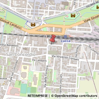 Mappa Via Nottolini Lorenzo, 25, 55100 Lucca, Lucca (Toscana)